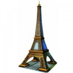 Puzzle  Ravensburger-12556 Eiffelturm