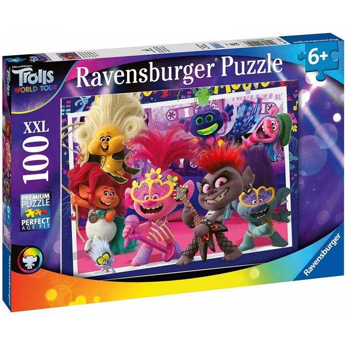 Puzzle  Ravensburger-12912 XXL Teile - Trolls