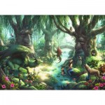  Ravensburger-12957 XXL Teile - Escape Puzzle Kids - The Magical Forest