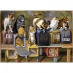 Puzzle  Ravensburger-13562 XXL Teile - Cat's Got Mail