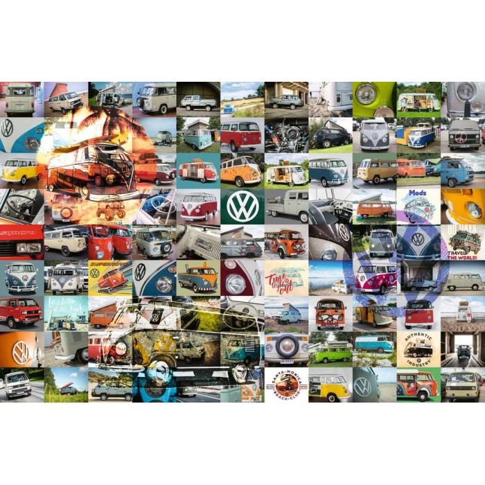 Puzzle Ravensburger-16018 99 VW Campervan Moments