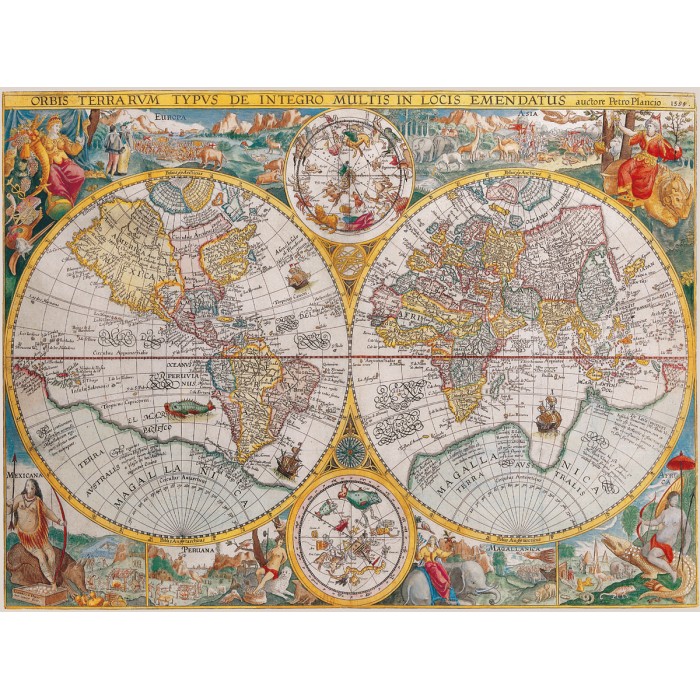 Weltkarte 1594