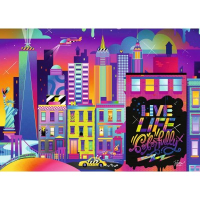 Puzzle Ravensburger-16454 Live Life Colorfully, NYC