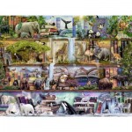 Puzzle  Ravensburger-16652 Aimee Steward - Großartige Tierwelt