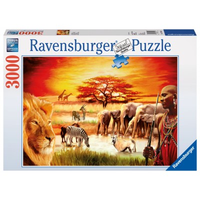 Puzzle Ravensburger-17056 Stolzer Massai