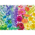 Puzzle  Ravensburger-17129 XXL Teile - Rainbow Flowers