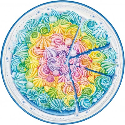 Puzzle Ravensburger-17349 Circle of Colors - Rainbow Cake