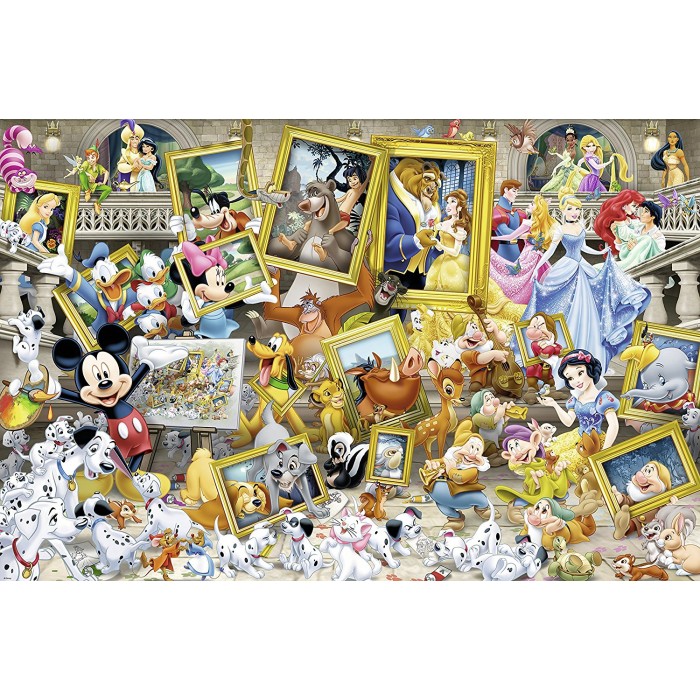 Puzzle Ravensburger-17432 Mickey als Künstler