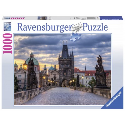 Puzzle Ravensburger-19738 Spazierg.über Karlsbrücke