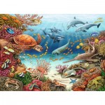 Puzzle   XXL Teile - WWW - Meerestiere am Korallenriff
