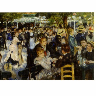 Puzzle DToys-70302 Renoir Auguste - Le bal du Moulin de la Galette