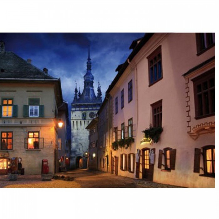 Puzzle DToys-70708 Rumänien: Schäßburg, Sighisoara