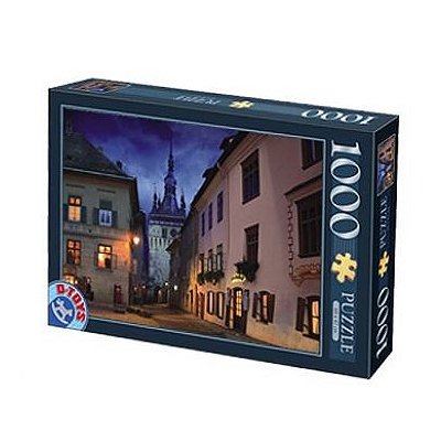 Puzzle DToys-70708 Rumänien: Schäßburg, Sighisoara