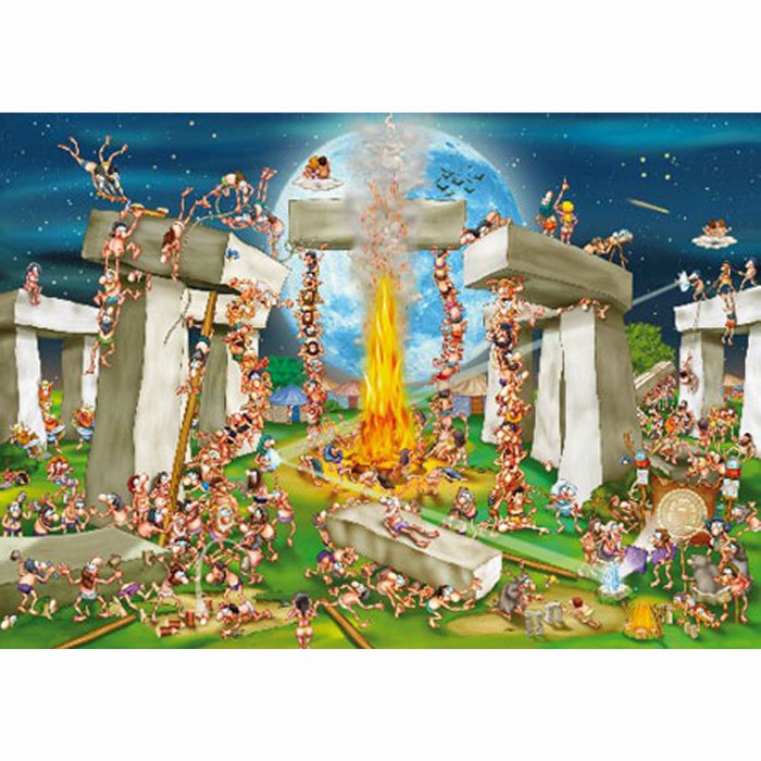 Puzzle  DToys-70906 Cartoon Collection: Stonehenge