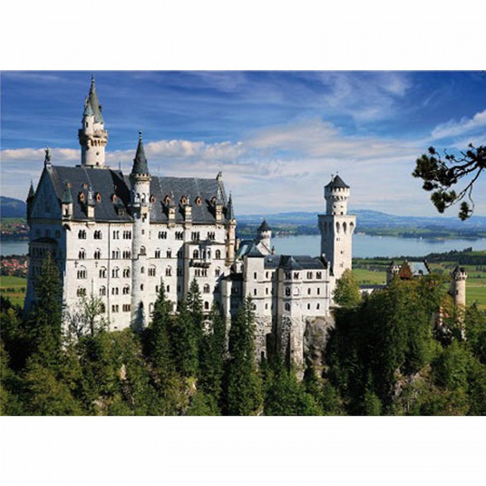 Puzzle  DToys-75307 Deutschland: Schloss Neuschwanstein