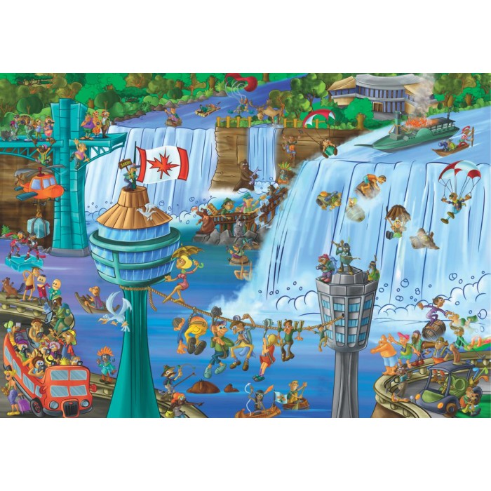 Puzzle  Dtoys-75932 Cartoon Collection - Niagara Falls