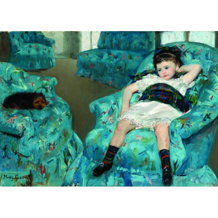 Puzzle  Dtoys-77387 Mary Cassatt : Little Girl in a Blue Armchair