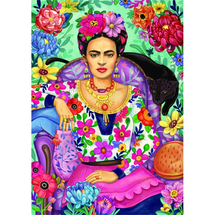 Puzzle Dtoys-77592 Groos Zselyke - Frida Khalo