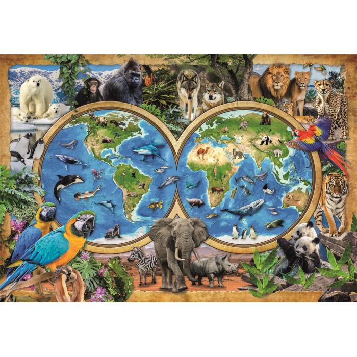 Puzzle  Clementoni-21723 The Wonderful Animal World