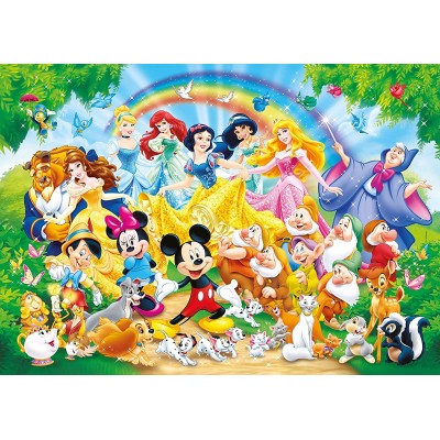 Clementoni-24473 Riesen-Bodenpuzzle - Disney Family