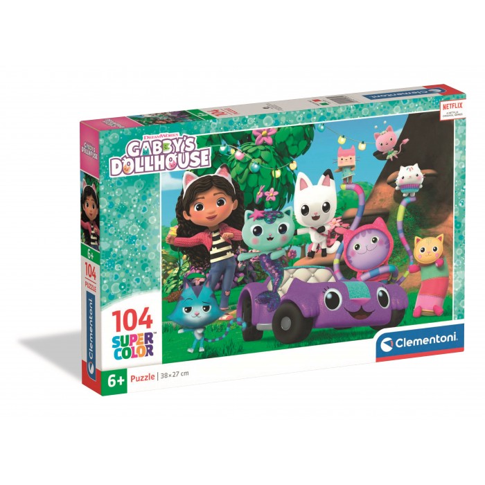 Puzzle  Clementoni-25034 Gabby und das Magische Haus