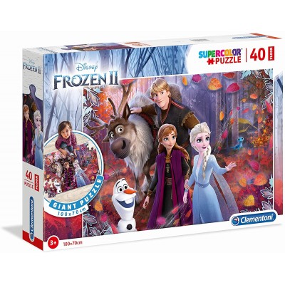 Clementoni-25464 Giant Floor Puzzle - Frozen 2