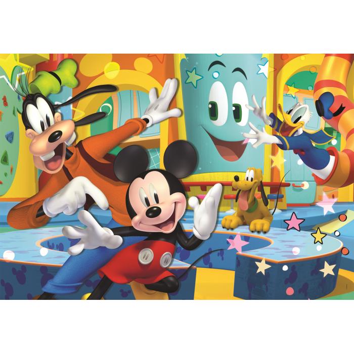 Puzzle  Clementoni-26473 XXL Teile - Supercolor Mickey