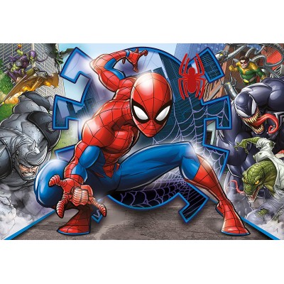 Clementoni-27116 Spiderman Supercolor Puzzle