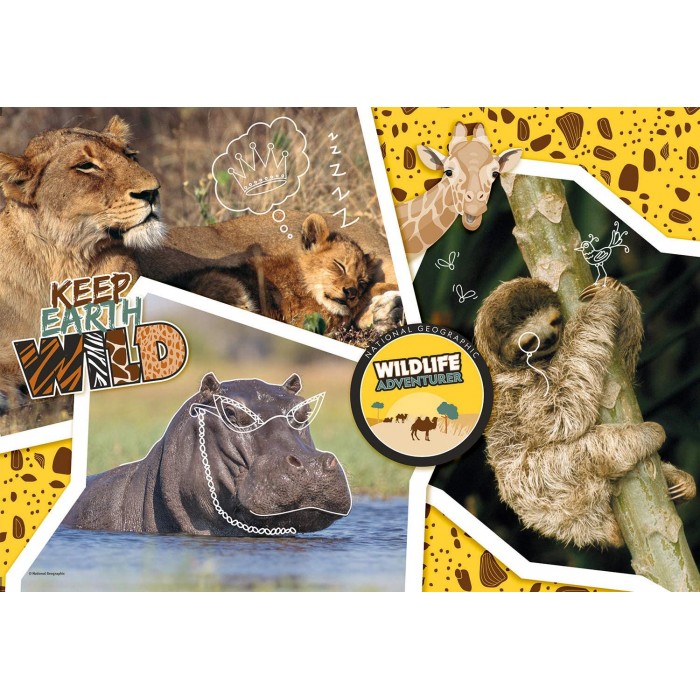 National Geo - Wildlife Adventure-Supercolor Puzzle