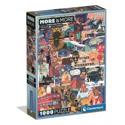 Puzzle Clementoni-37072 Mehr Ist Mehr - Reisen & Kulturen