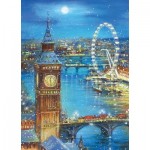 Puzzle  Clementoni-39319 Snowflakes on the City
