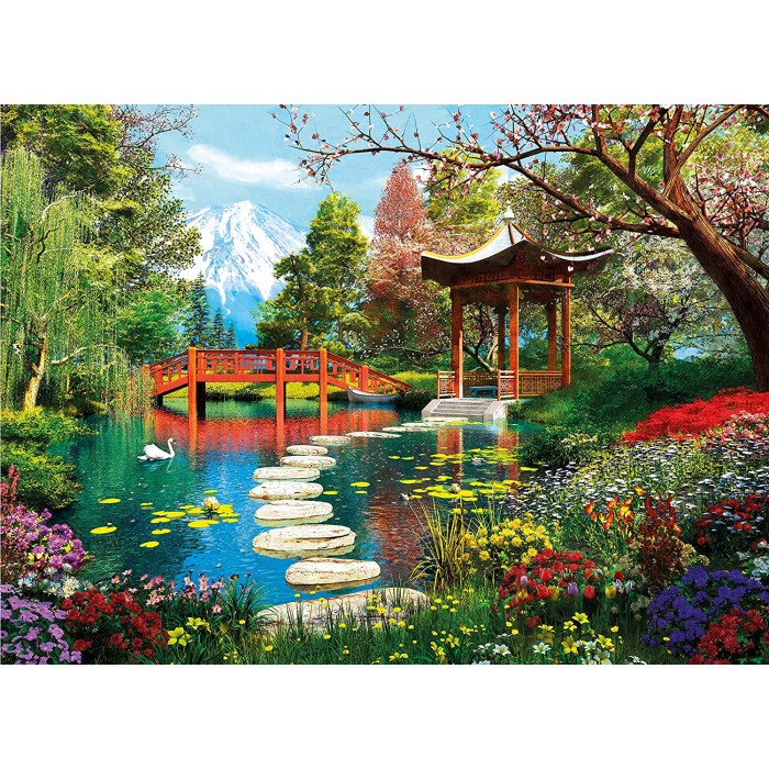 Puzzle  Clementoni-39910 Gärten von Fuji