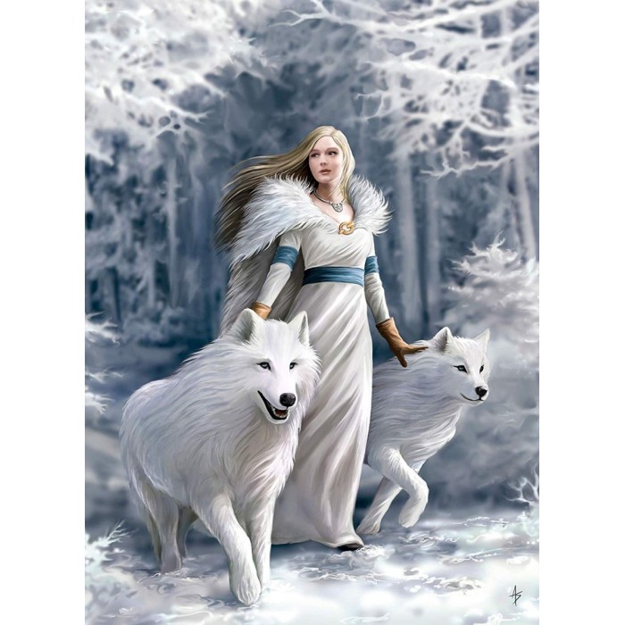 Puzzle Clementoni-39957 Anne Stokes - Winterwächterinnen