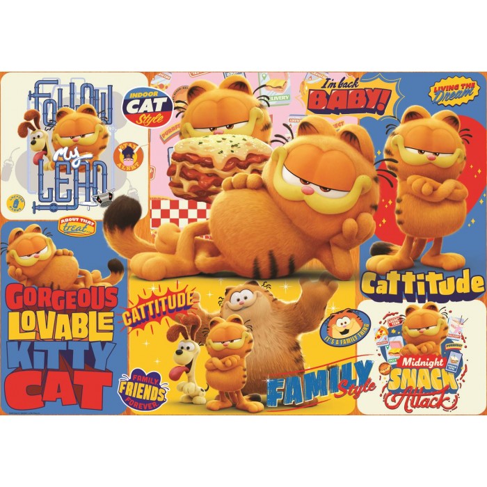 Puzzle  Trefl-10935 Garfields Abenteuer