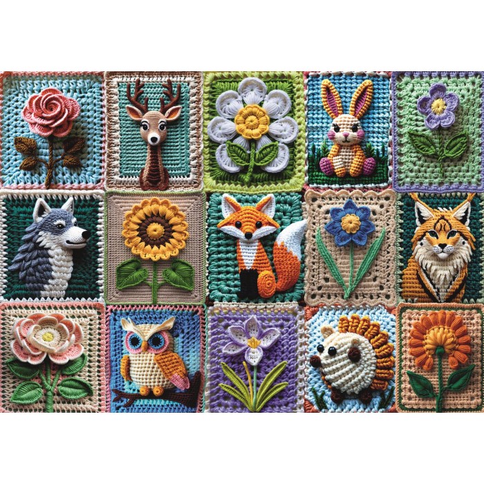 Puzzle  Trefl-10950 Häkeln - Meine Leidenschaft