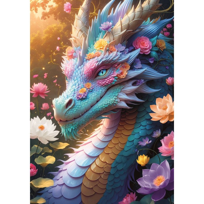 Puzzle  Trefl-10953 Bunter Drache
