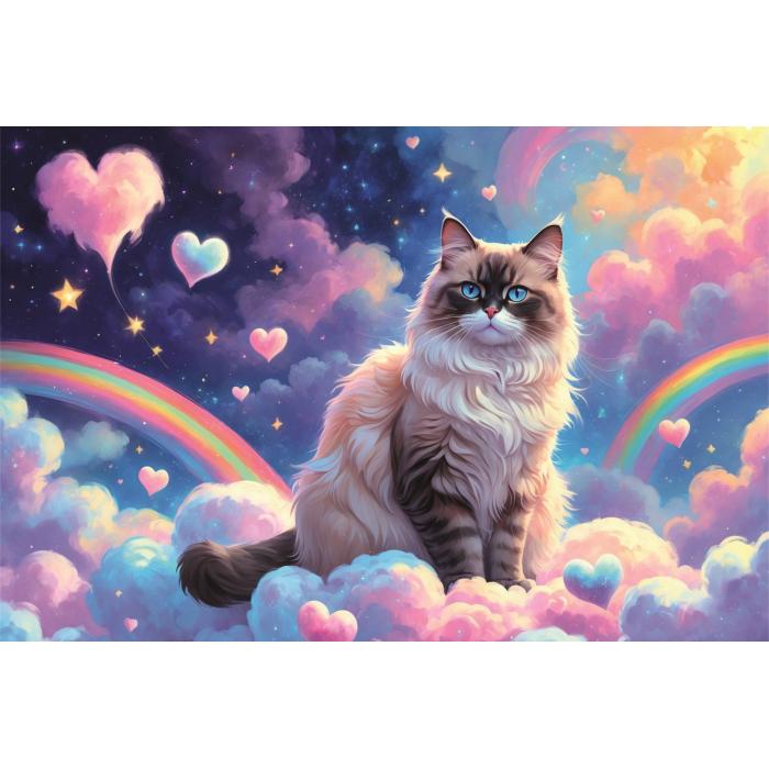 Puzzle  Trefl-13327 Hauskatze