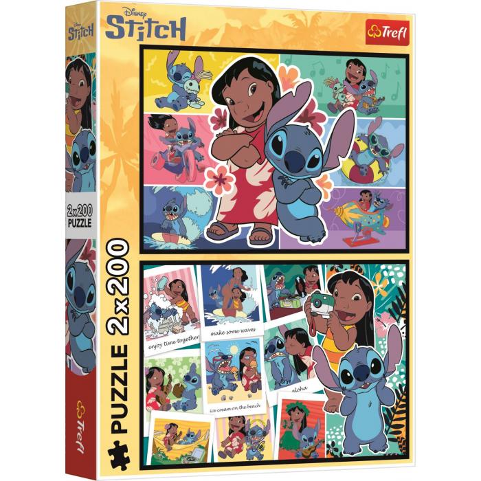 Puzzle  Trefl-13334 Stitch'S Happy Life - Disney Lilo&Stitch