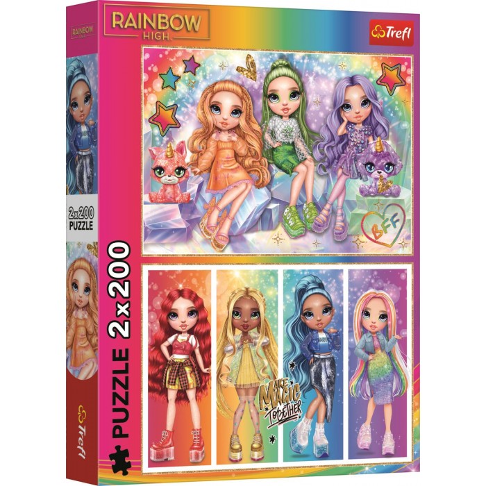 Puzzle  Trefl-13335 Regenbogen Puppen - MGA Rainbow High