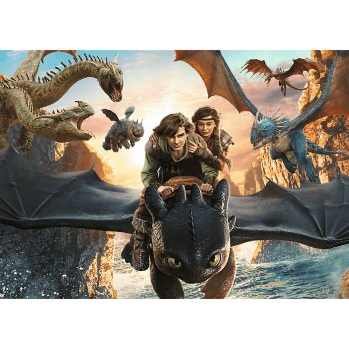Puzzle  Trefl-13348 Zahnlos & Freunde - Drachen