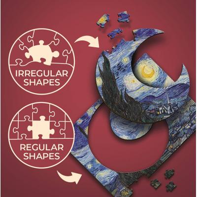 Trefl-20248 XXL Teile - Holzpuzzle - Die Sternennacht - Vincent Van Gogh