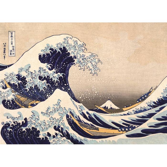  Trefl-20250 XXL Teile - Holzpuzzle - Die Große Welle Vor Kanagawa - Hokusai Katsushika