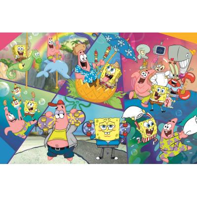 Puzzle Trefl-23038 XXL Teile - Spongebob in Badehosen - Viacom Spongebob