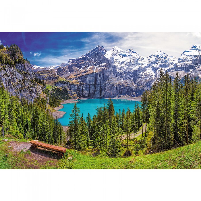 Puzzle  Trefl-26166 Lake Oeschinen, Alps, Switzerland