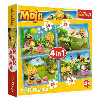 Trefl-34320 4 Puzzles - Maja