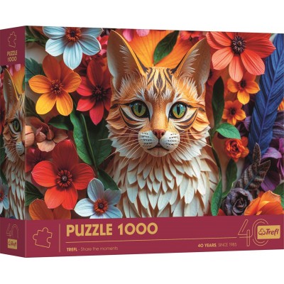 Puzzle Trefl-40040 Katze