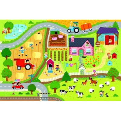 Trefl-90753 Riesen-Bodenpuzzle - Der Bauernhof