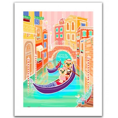 Pintoo-H1537 Puzzle aus Kunststoff - Romantic Vacations - Venice