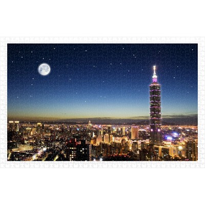 Pintoo-H1719 Puzzle aus Kunststoff - Taipei Skyline