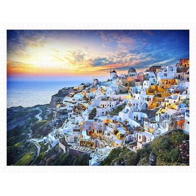 Pintoo-H2073 Puzzle aus Kunststoff - Beautiful Sunset of Greece